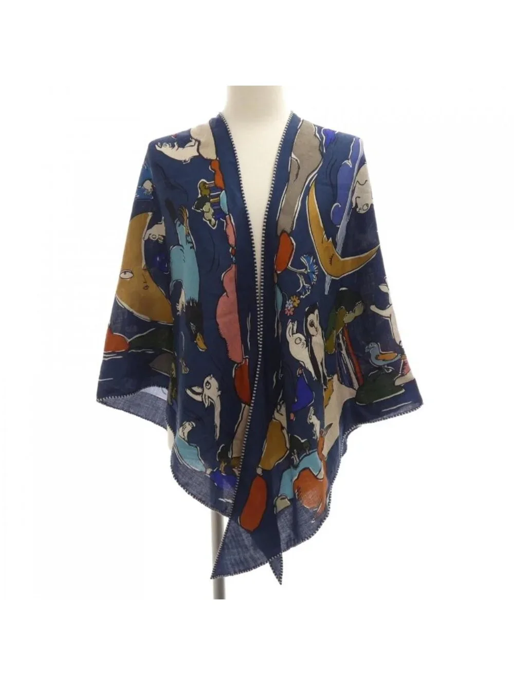 Hermes One Thousand and One Rabbits Triangle Geanshawl Scarf